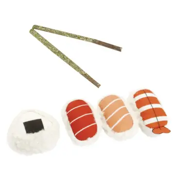 Jouet pour chat Sushi Nigiri Box à l'herbe à chat