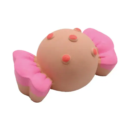 Petit jouet couineur pour chien forme bonbon