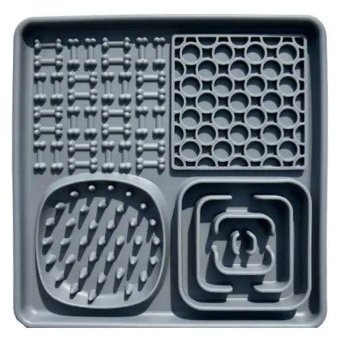 Tapis de léchage pour chien et chat (Gris)