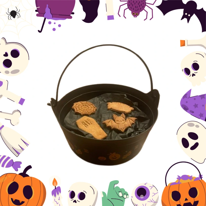 Sachet de 4 Biscuits pour chiens Thème Halloween
