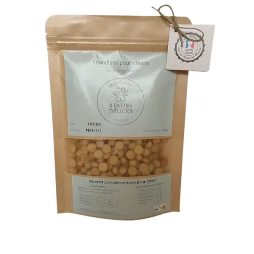 Friandises artisanales pour chiens poire gingembre